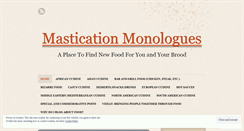 Desktop Screenshot of masticationmonologues.com