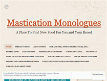 Tablet Screenshot of masticationmonologues.com